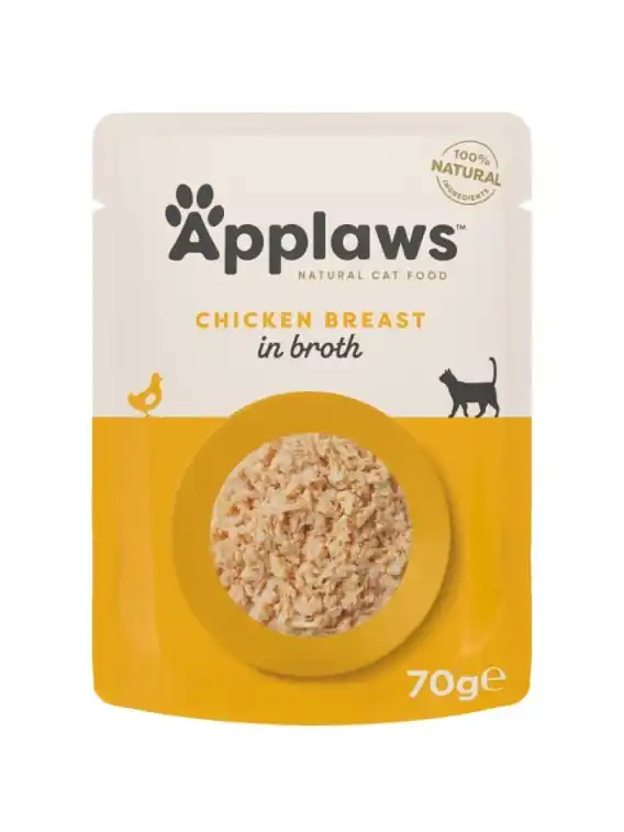 Oferta limitowana APPLAWS Cat Broth pierś z kurczaka w bulionie dla kota saszetka 70g