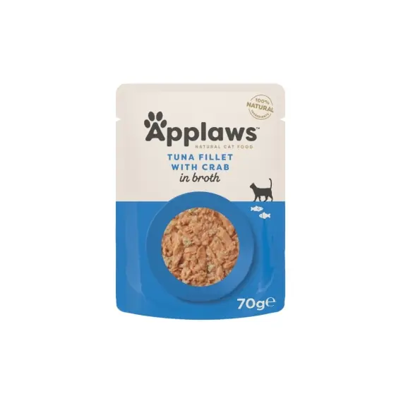Szybka wysyłka APPLAWS Cat Broth tuńczyk z krabem w bulionie dla kota saszetka 70g