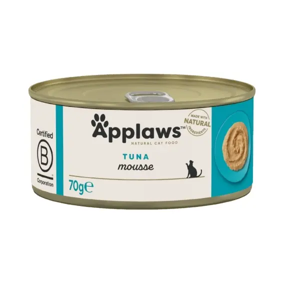 Nie przegap APPLAWS Cat Mousse mus dla kota z tuńczykiem puszka 70g