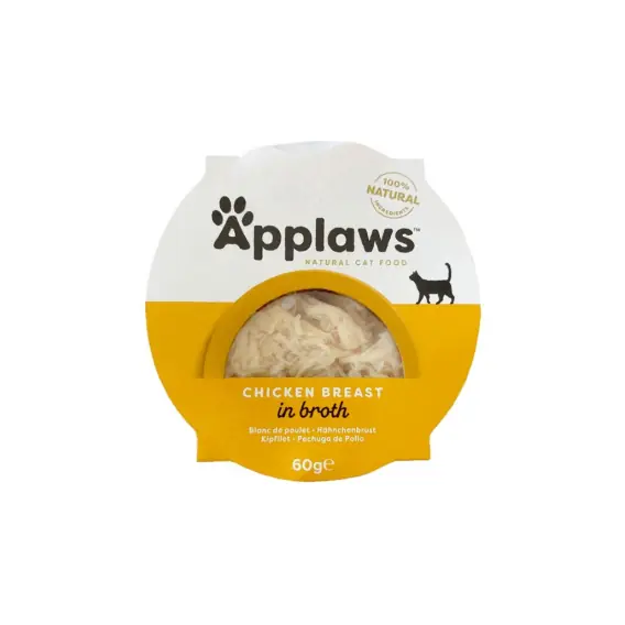 Ograniczona ilość APPLAWS Cat pierś z kurczaka z ryżem w miseczce dla kota 60g