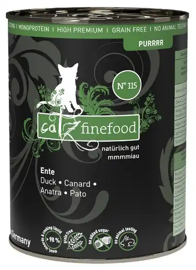 Catz Finefood Purrrr N.115 Kaczka - karma dla kota 400g Szybka wysyłka