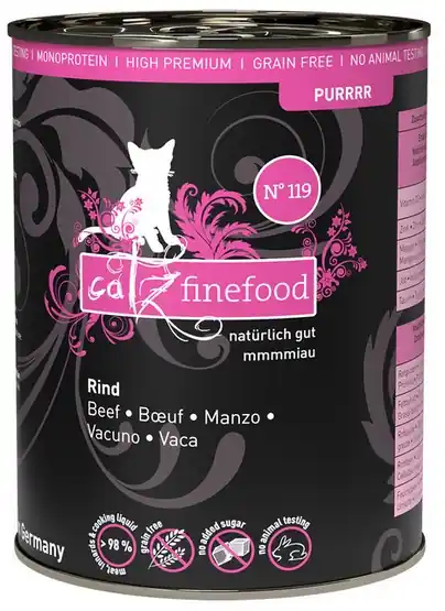 Catz Finefood Purrrr N.119 Wołowina - karma dla kota 400g Zniżka