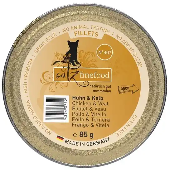 Catz Finefood Filety N.407 Kurczak i cielęcina - karma dla kota 85g Super okazja