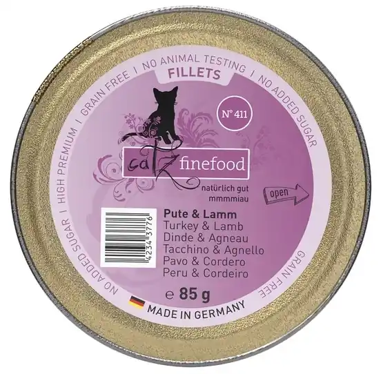 Szybka wysyłka Catz Finefood Filety N.411 Indyk i jagnięcina - karma dla kota 85g