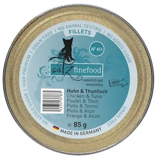 Tani Catz Finefood Filety N.413 Kurczak i tuńczyk - karma dla kota 85g