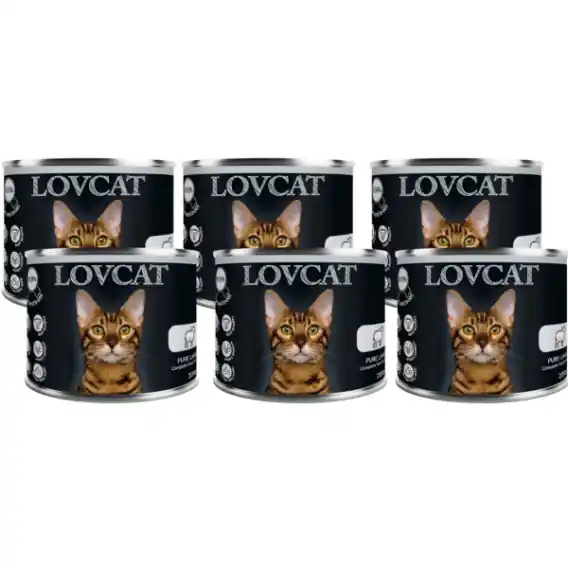 Oferta LOVCAT Pure Lamb - jagnięcina zestaw dla kota 6x200g