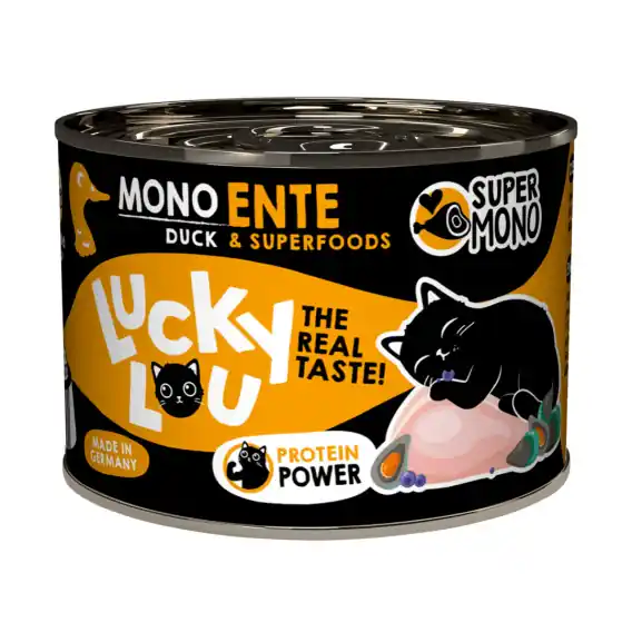 Dostępne od ręki Lucky Lou SuperMono Kaczka karma monobiałkowa 200g