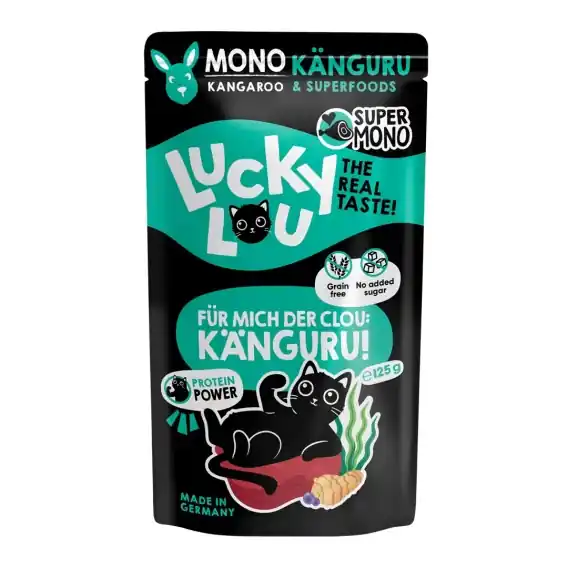 Lucky Lou SuperMono Kangur - monobiałkowa karma dla kota 125g Bestseller