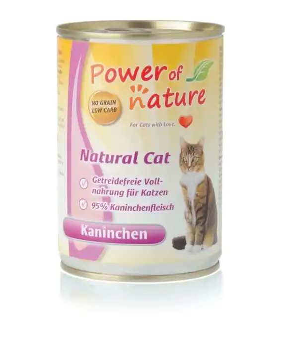 Power of Nature Natural Cat - królik puszka 400g Popularny
