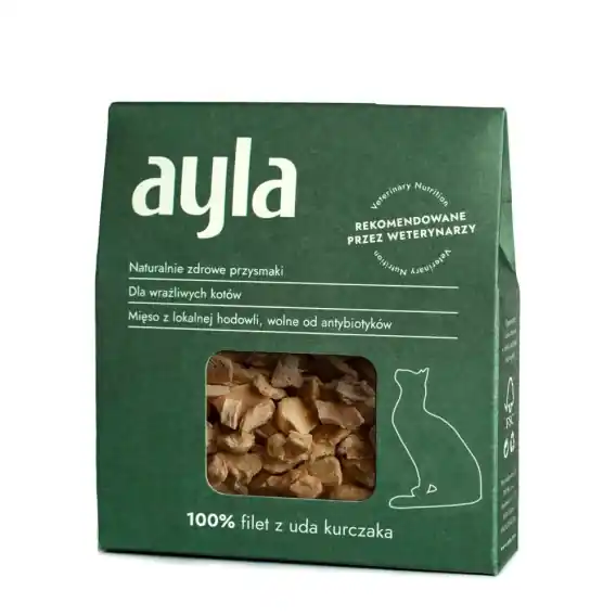 Tylko do końca tygodnia Ayla Filet z uda kurczaka liofilizowany - przysmak dla kota 28g