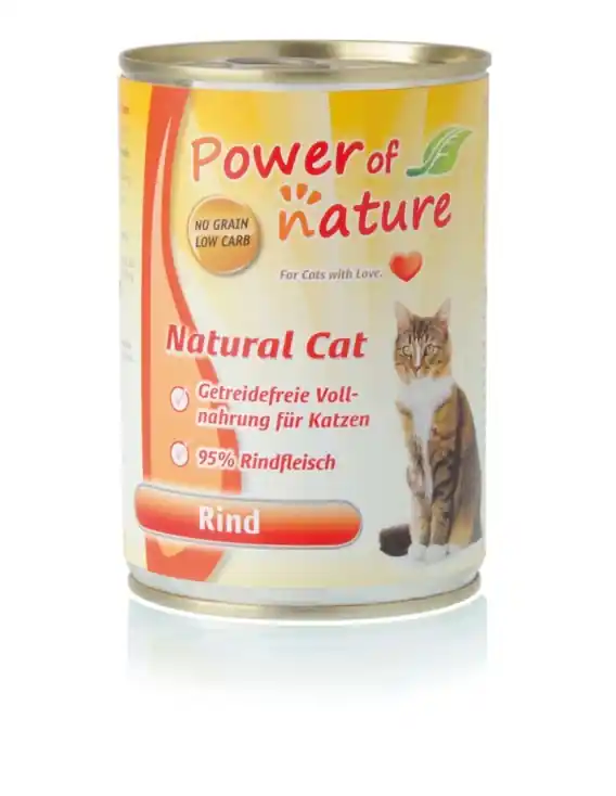 Ostatnia szansa Power of Nature Natural Cat - wołowina puszka 400g