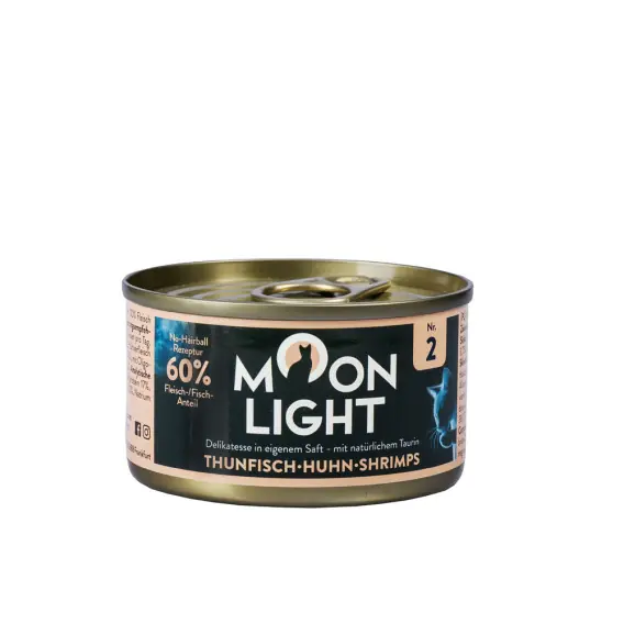 MOONLIGHT DINNER nr 2 - Tuńczyk, kurczak i krewetki 80g karma dla kota Kup online