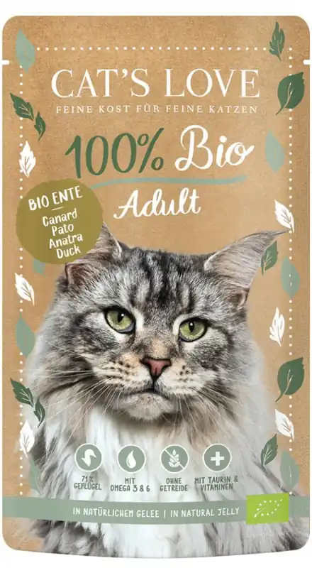 CAT‘S LOVE Bio Duck - ekologiczna kaczka w naturalnej galaretce 100g Cena promocyjna