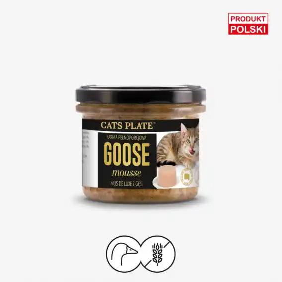 Dodaj do koszyka Cats Plate Goose mousse - mus z gęsi dla kotów 100g