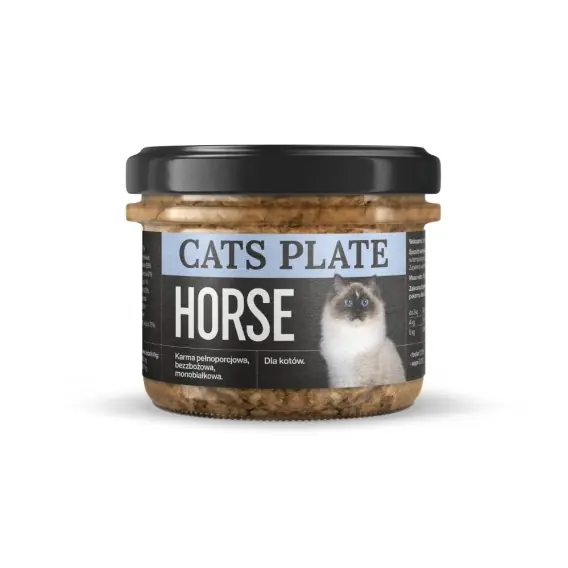 Tylko dziś Cats Plate Horse konina - monobiałkowa karma dla kota 180g