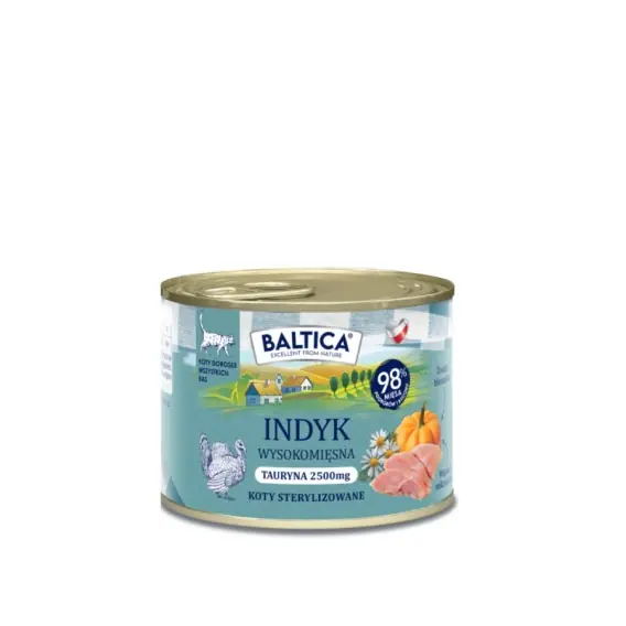 BALTICA SMAKI REGIONÓW indyk - monobiałkowa karma dla kota 185g Wyjątkowa oferta