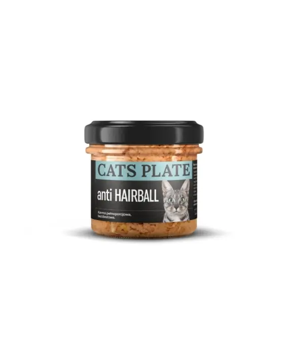 Wybór klientów Cats Plate anti HAIRBALL Duck - karma dla kota formuła odkłaczająca 100g