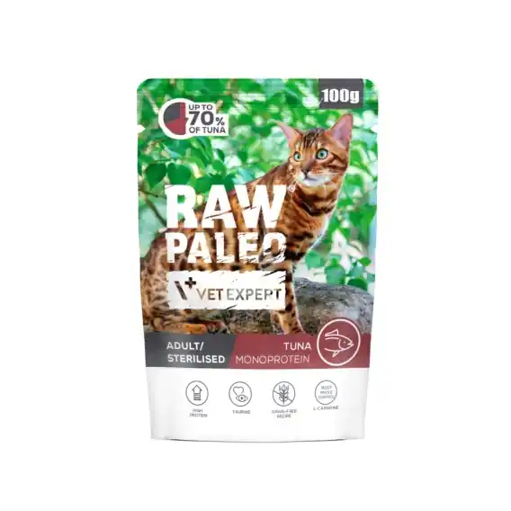 RAW PALEO ADULT CAT TUNA - mokra karma dla kota tuńczyk 100g Oferta limitowana