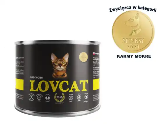 Sprawdź teraz Coyote LOVCAT Pure Chicken puszka dla kotów 200g