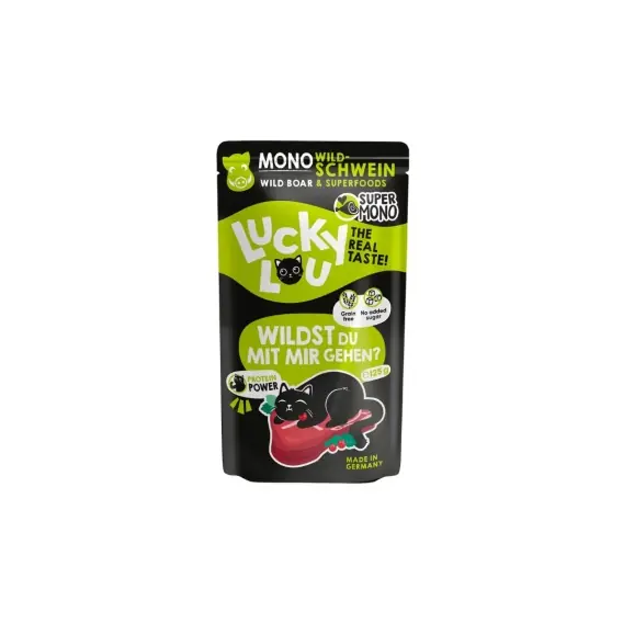 Lucky Lou SuperMono Dzik - monobiałkowa karma dla kota 125g Ostatnia szansa