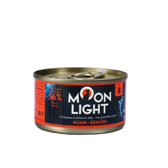 Oferta MOONLIGHT DINNER nr 8 - Kurczak i warzywa w galaretce 80g karma dla kota