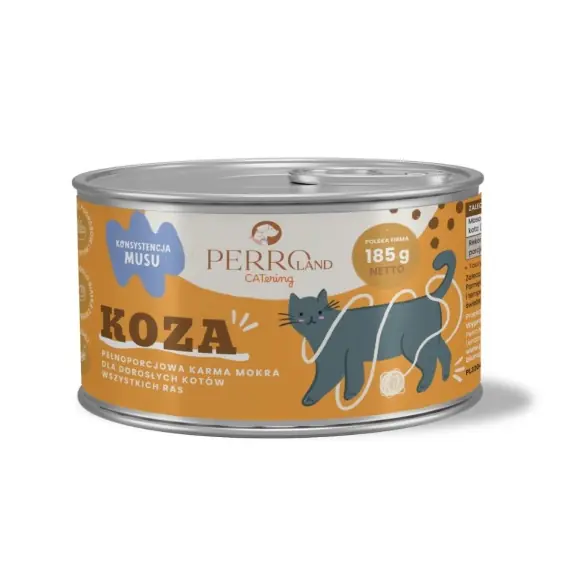 PERROland CATering Koza - karma mokra dla kota mus 185g Bestseller