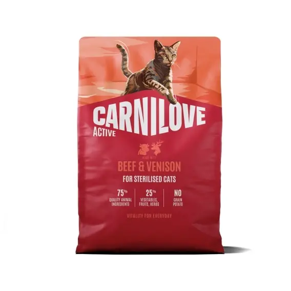 Carnilove Active Wołowina i Dziczyzna 2kg sucha karma dla kotów dorosłych Zamów teraz