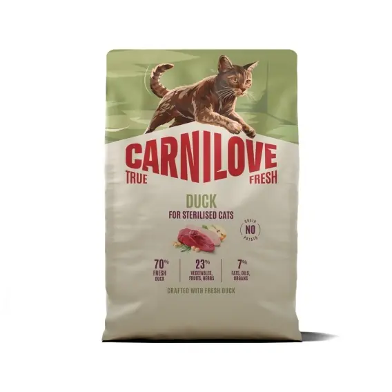 Nowy Carnilove True Fresh Kaczka 2kg sucha karma dla kotów dorosłych