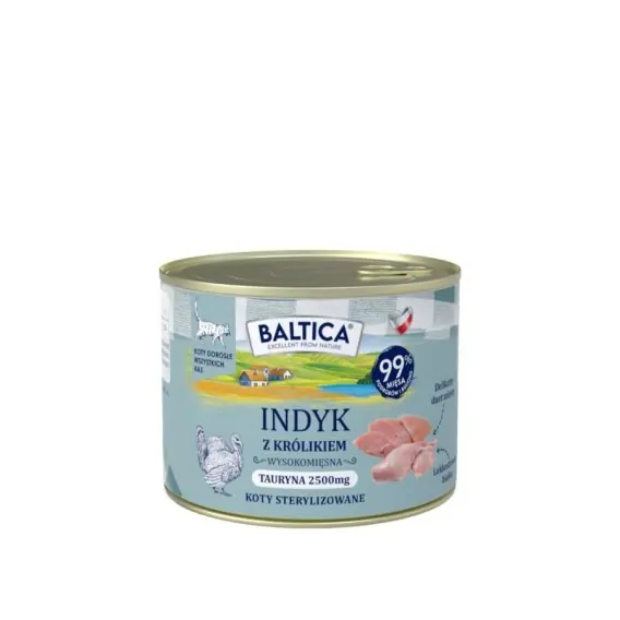 BALTICA SMAKI REGIONÓW indyk z królikiem - karma dla kota 185g Szybka wysyłka