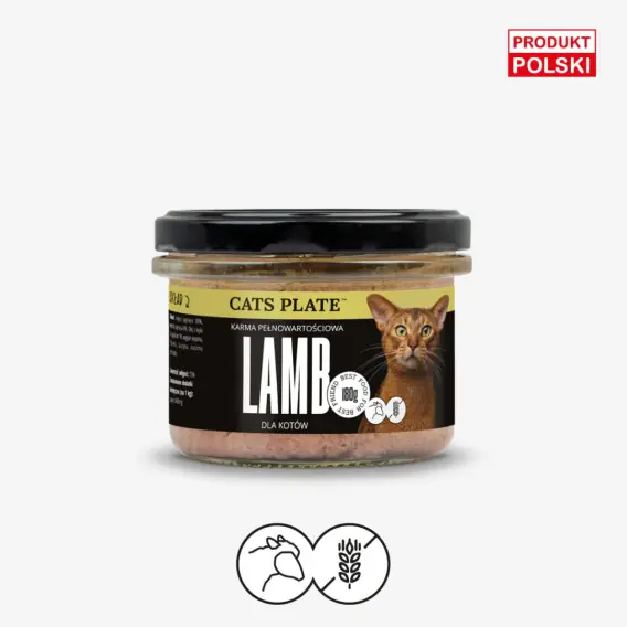 Cats Plate Lamb 180g - karma dla kota z mięsa jagnięcego Wybór klientów
