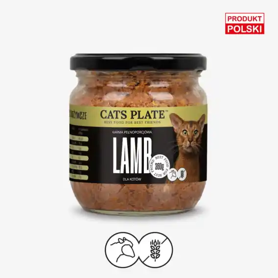 Tani Cats Plate Lamb 360g - karma dla kota z mięsa jagnięcego