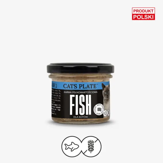 Cats Plate Fish filet z dorsza 100g dla kota Wyprzedaż