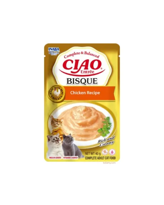 Tani Inaba CIAO Entree Bisque Chicken - aksamitne puree dla kota 40g