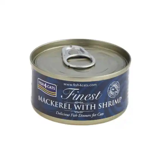 Tani Fish4Cats Makrela z krewetkami 70g