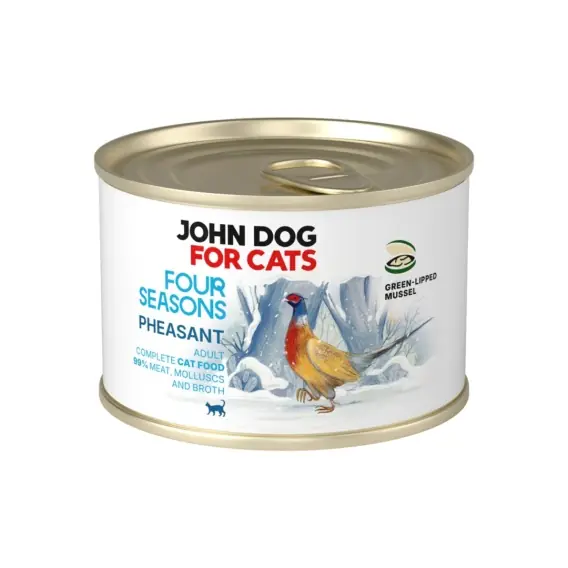 John Dog for Cats Bażant Four Seasons - karma mokra dla kota 185g Do wyczerpania zapasów