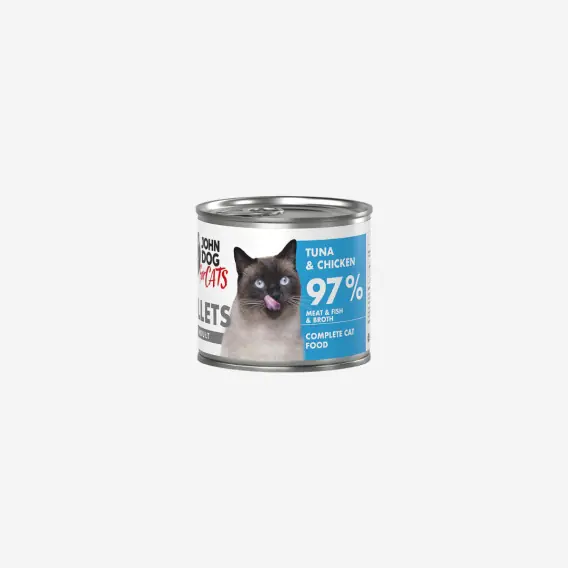Szybka wysyłka John Dog for Cats Filety Tuńczyk i Kurczak 140g - karma mokra dla kota pełnoporcjowa