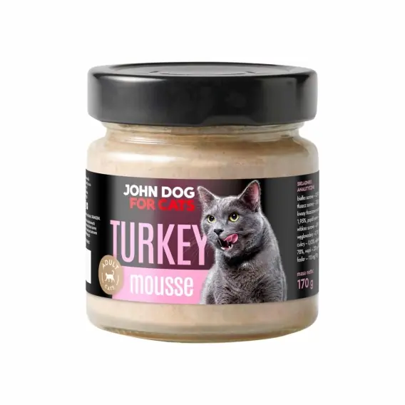 Ostatnia szansa John Dog for Cats mus z indyka 170g