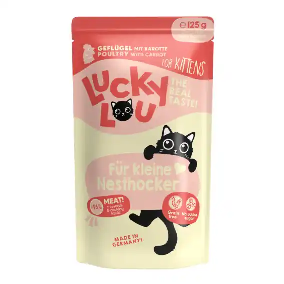 Lucky Lou Lifestage Kitten Drób saszetka 125g Szybka wysyłka