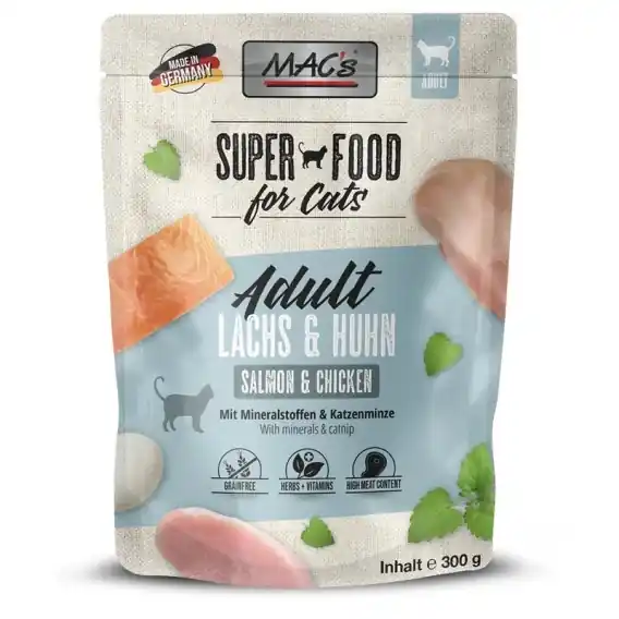Mac‘s Cat Superfood łosoś i kurczak saszetka 300g Zamów dziś