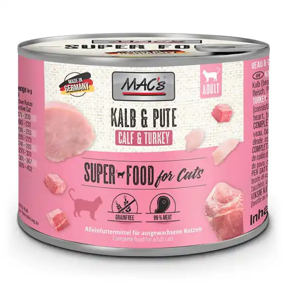 Kup online MAC‘s Superfood Cielęcina z indykiem 200g