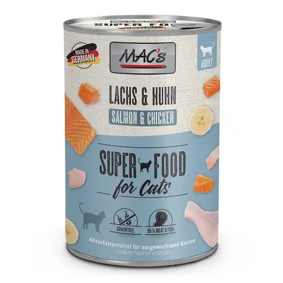 Zamów dziś MAC‘s Superfood Kurczak i łosoś 400g