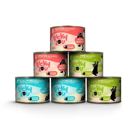 Promocja Pakiet próbny Lucky Lou Lifestage Kitten mix smaków 6x200g