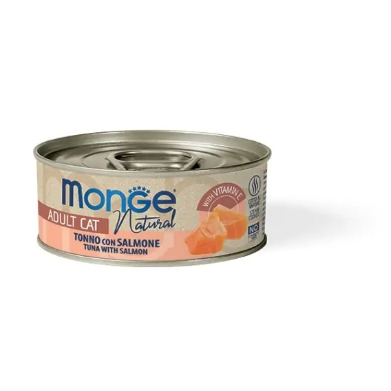 Monge Natural in Soft Jelly - Tuńczyk z łososiem 80g Bezpieczna płatność