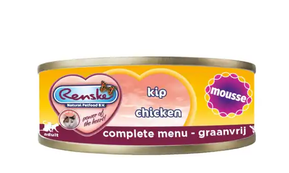 Oferta czasowa Renske Cat Fresh Meat Chicken mousse - Karma Świeże mięso z kurczaka dla kotów mus 70g