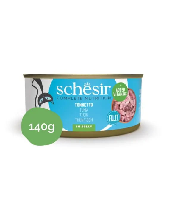 Schesir tuńczyk Fillet in Jelly 140g - karma mokra dla kota w galaretce Ekspresowa dostawa
