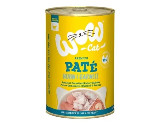 WOW Cat kurczak z krewetkami dla dorosłych kotów 400g Premium