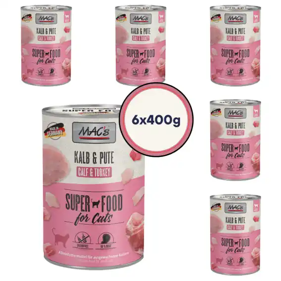 Zestaw MAC‘s Cielęcina z indykiem 6x400g Wyprzedaż