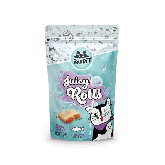 Premium Mr. Bandit Juicy Rolls - przysmak dla kota kurczak i tuńczyk 40g