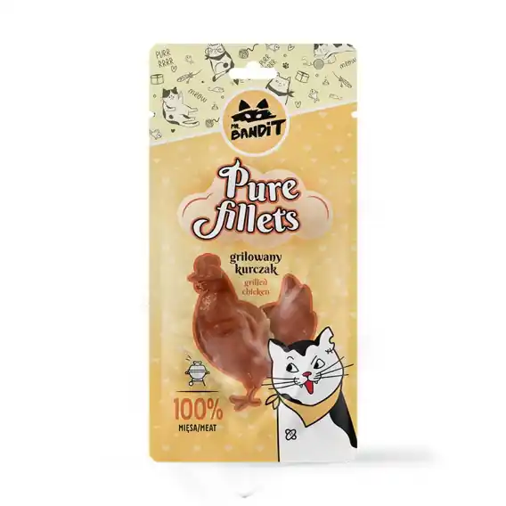 Mr. Bandit Pure Fillets Grilowany kurczak - przysmak dla kota 30g Oferta czasowa