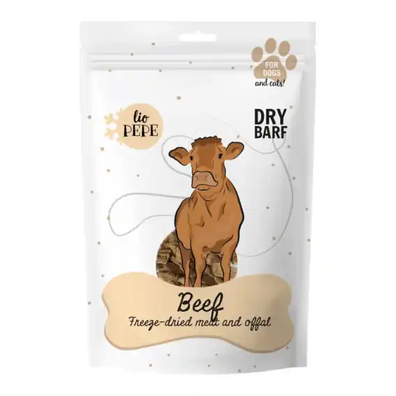 Tani Lio PEPE Beef - przysmak dla kota liofilizowane mięso wołowe 60g